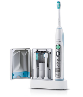 Illustration for article titled Sonicare Flexcare Toothbrush Brings Ultraviolet Radiation to Give Gums Super Powers